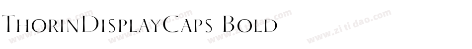 ThorinDisplayCaps Bold字体转换